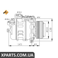 Компресор кондиціонера NRF 32465