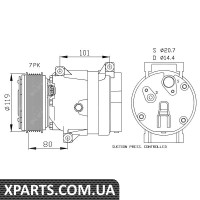 Компресор кондиціонера NRF 32481