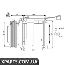 Компрессор кондиціонера NRF 32881