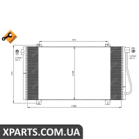 Радіатор кондиціонера NRF 350030