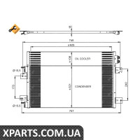 Радіатор кондиціонера NRF 350031