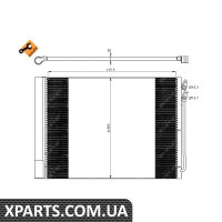 Радіатор кондиціонера NRF 350033