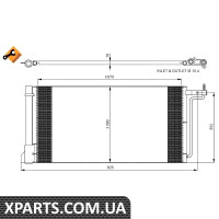 Радіатор кондиціонера NRF 350051