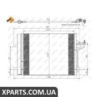 Радіатор кондиціонера NRF 350052