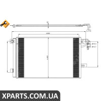 Радіатор кондиціонера NRF 350064