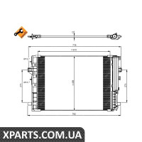Радіатор кондиціонера NRF 350081