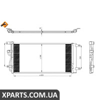 Радіатор кондиціонера NRF 350225