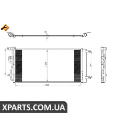 Радіатор кондиціонера NRF 350225