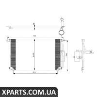 Конденсатор кондиціонера OPEL Omega 94- пр-во NRF NRF 35184
