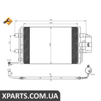Pадиатор кондиционера NRF 35227