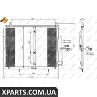 Радіатор кондиціонера NRF 35244