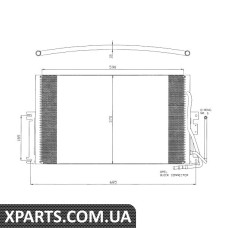 Pадиатор кондиционера NRF 35342