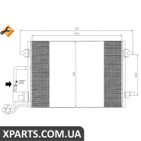Радіатор кондиціонера NRF 35359