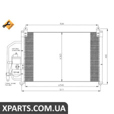 Pадиатор кондиционера NRF 35393