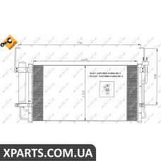 Конденсатор кондиционера HYUNDAI Santa Fe 00- пр-во NRF NRF 35429