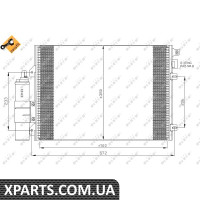 Радіатор кондиціонера NRF 35430