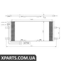 Радіатор кондиціонера NRF 35438