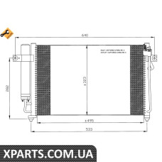Pадиатор кондиционера NRF 35476