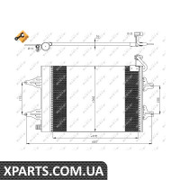 Радіатор кондиціонера NRF 35480