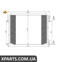 Радіатор кондиціонера NRF 35482