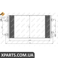 Радіатор кондиціонера Renault Master 1.9-3.0DCii 01- NRF 35485