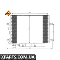 Радіатор кондиціонера NRF 35517