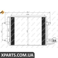 Pадиатор кондиционера NRF 35521