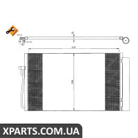 Радіатор кондиціонера NRF 35538