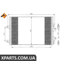 Радіатор кондиціонера Renault Kangoo 1.5 dCi 01- NRF 35543