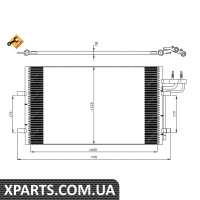 Конденсатор кондиціонера FORD C-Max 07- пр-во NRF NRF 35551