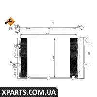 Радіатор кондиціонера NRF 35555