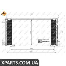 Радіатор кондиціонера NRF 35561