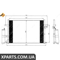 Радіатор кондиціонера NRF 35573