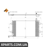 Радіатор кондиціонера NRF 35584
