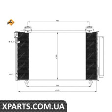 Pадиатор кондиционера NRF 35592