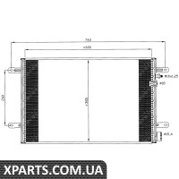Радіатор кондиціонера NRF 35605