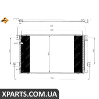 Радіатор кондиціонера NRF 35628