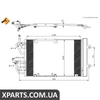 Радіатор кондиціонера NRF 35633