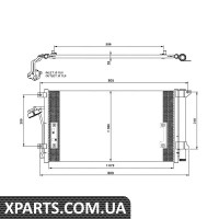 Радіатор кондиціонера NRF 35639