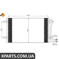 Радіатор кондиціонера NRF 35656