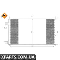 Радіатор кондиціонера Ford Transit Connect 1.8 TDCI 02-13 NRF 35681