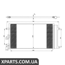 Pадиатор кондиционера NRF 35752