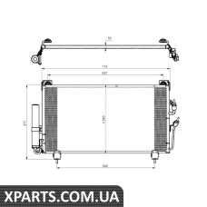 Pадиатор кондиционера NRF 35755