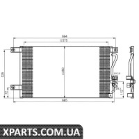 Радіатор кондиціонера NRF 35756