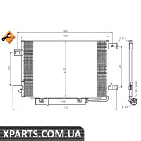 Радіатор кондиціонера NRF 35758