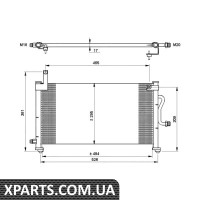 Конденсатор кондиціонера DAEWOO Matiz 98- пр-во NRF NRF 35765