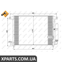 Радіатор кондиціонера NRF 35766