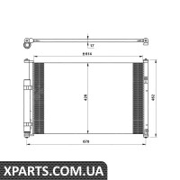 Радіатор кондиціонера NRF 35769