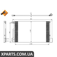 Радіатор кондиціонера NRF 35777