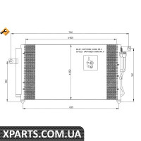 Pадиатор кондиционера NRF 35798